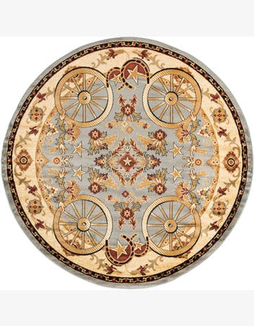 Tabor · Border rug, blue