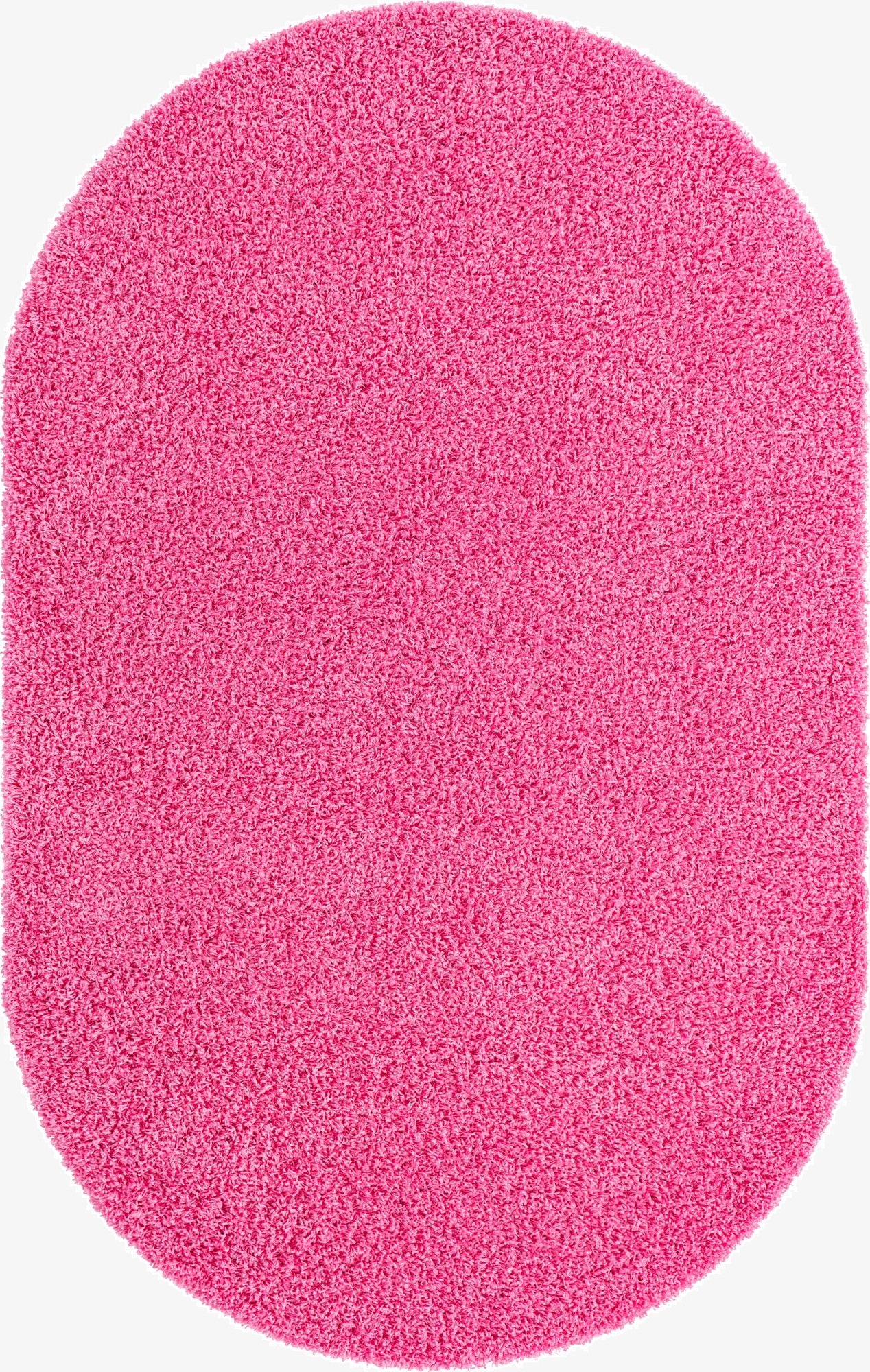 Primary image 5' 3 x 8' Solid Shag Oval Rug