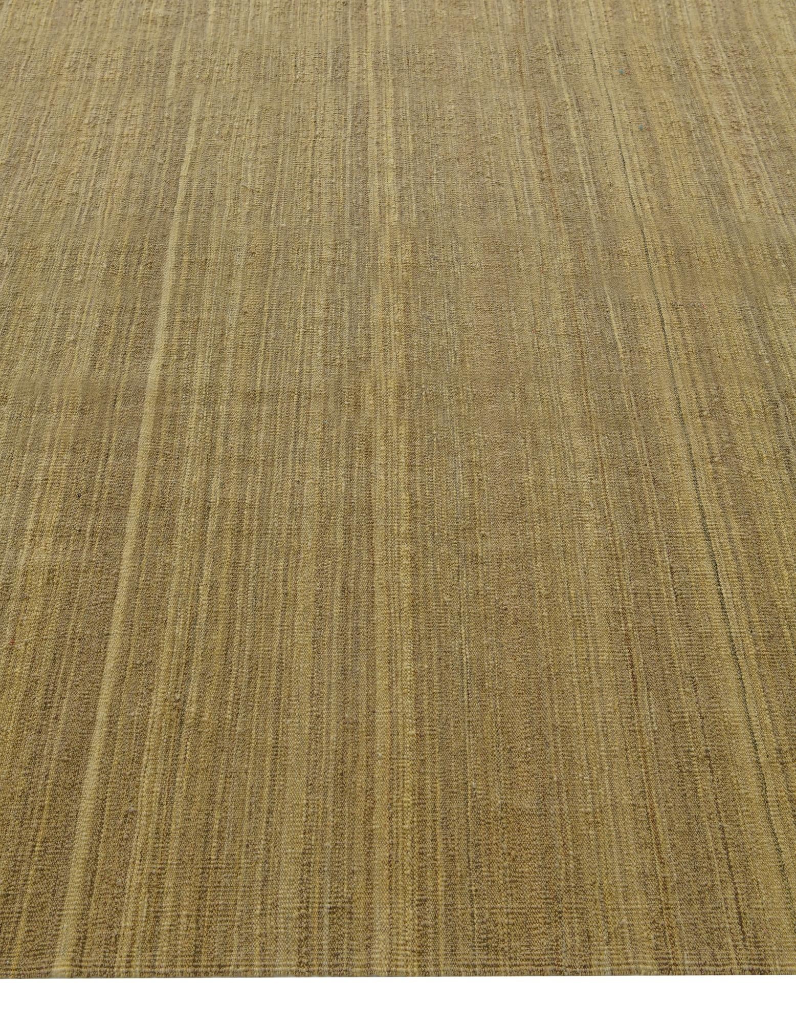 6' 11 x 9' 4 Hand Woven Kilim Modern Wool Rug