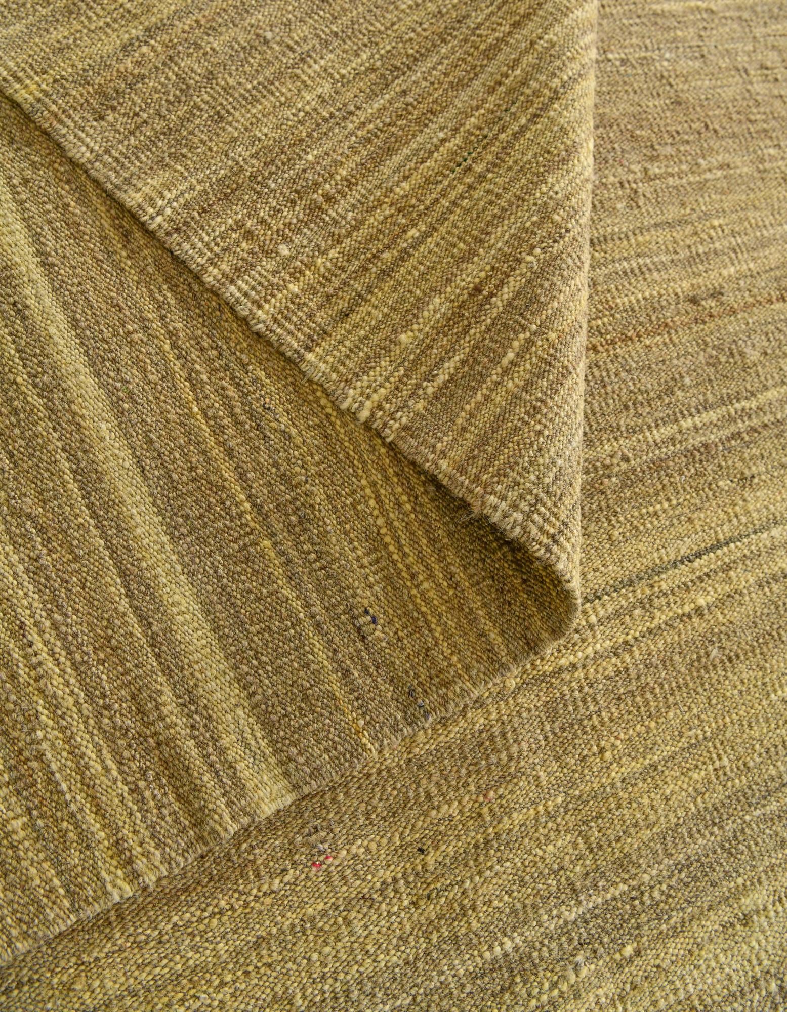 6' 11 x 9' 4 Hand Woven Kilim Modern Wool Rug