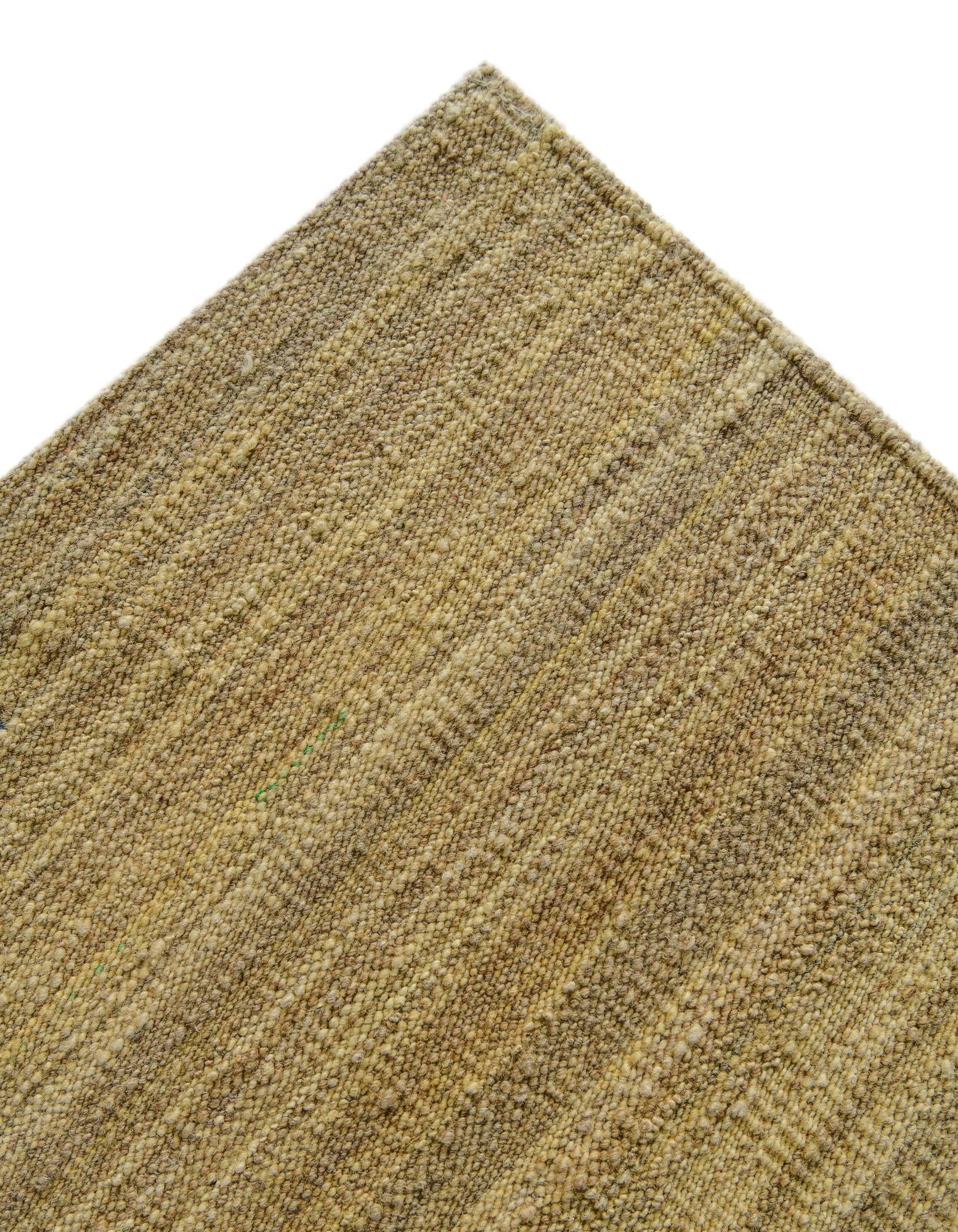6' 11 x 9' 4 Hand Woven Kilim Modern Wool Rug