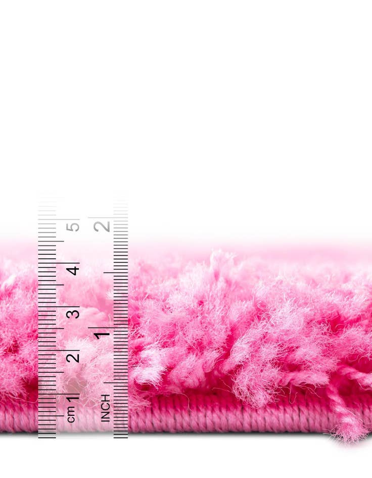 Detail image of 2' x 6' 5 Solid Shag Runner Rug