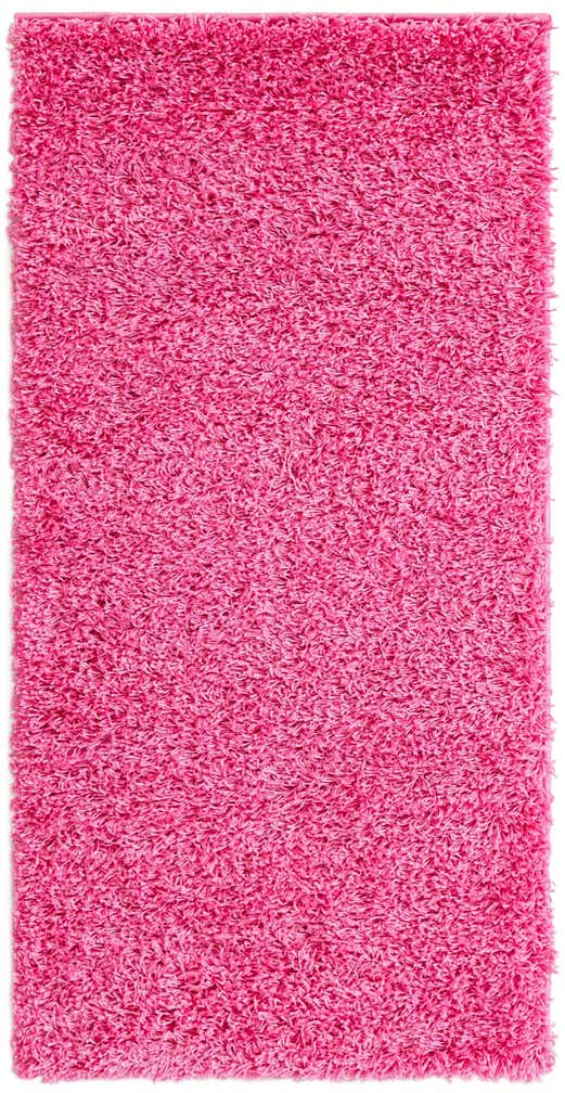 2' x 4' Solid Shag Runner Rug