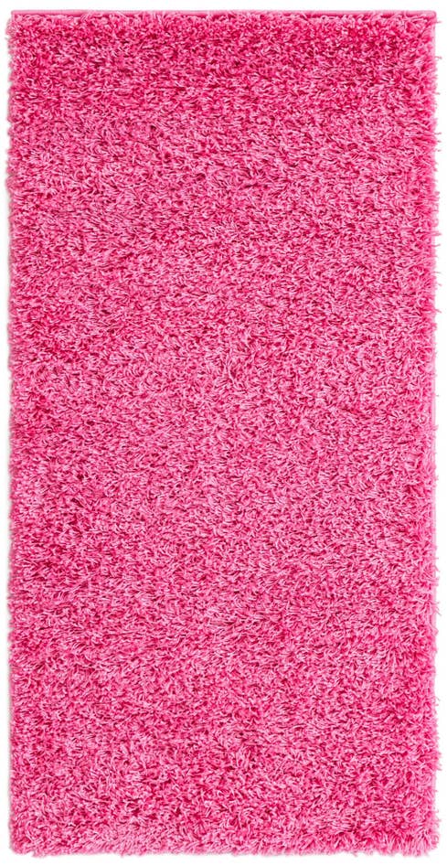 Detail image of 2' x 4' Solid Shag Runner Rug