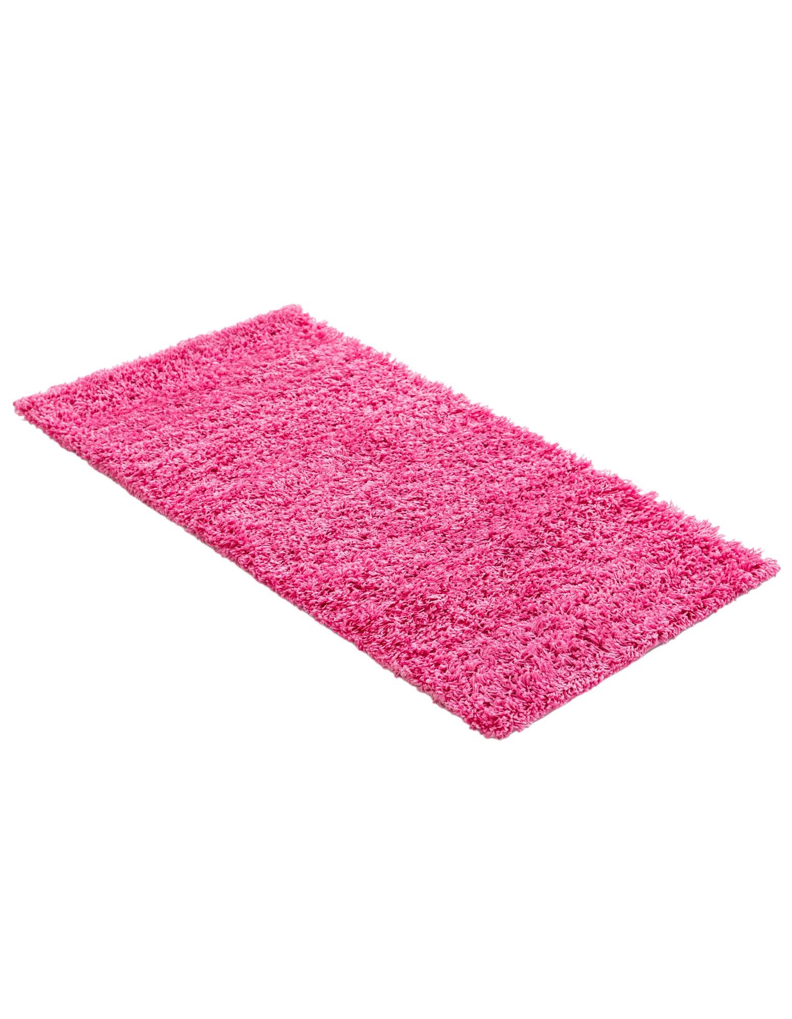 2' x 4' Solid Shag Runner Rug