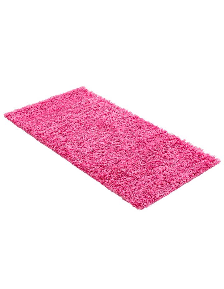 2' x 4' Solid Shag Runner Rug