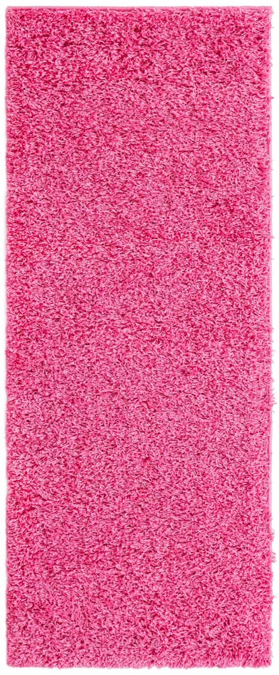 Detail image of 2' x 5' Solid Shag Runner Rug