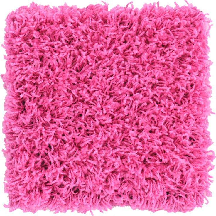 Detail image of 1' x 1' Solid Shag Sample Rug