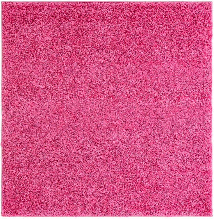 Detail image of 5' 3 x 5' 3 Solid Shag Square Rug