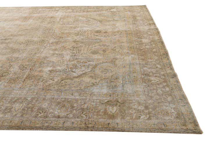 Detail image of 9' 7 x 12' 6 Hand Knotted Ultra Vintage Persian Wool Rug