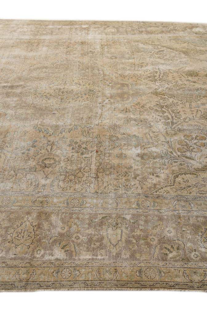 9' 7 x 12' 6 Hand Knotted Ultra Vintage Persian Wool Rug