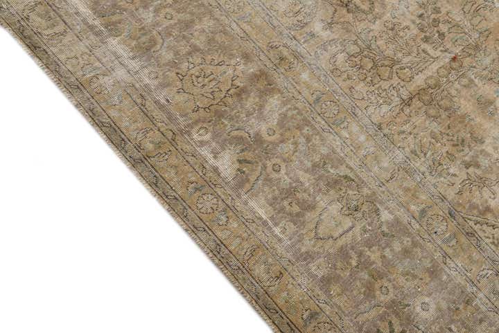 9' 7 x 12' 6 Hand Knotted Ultra Vintage Persian Wool Rug