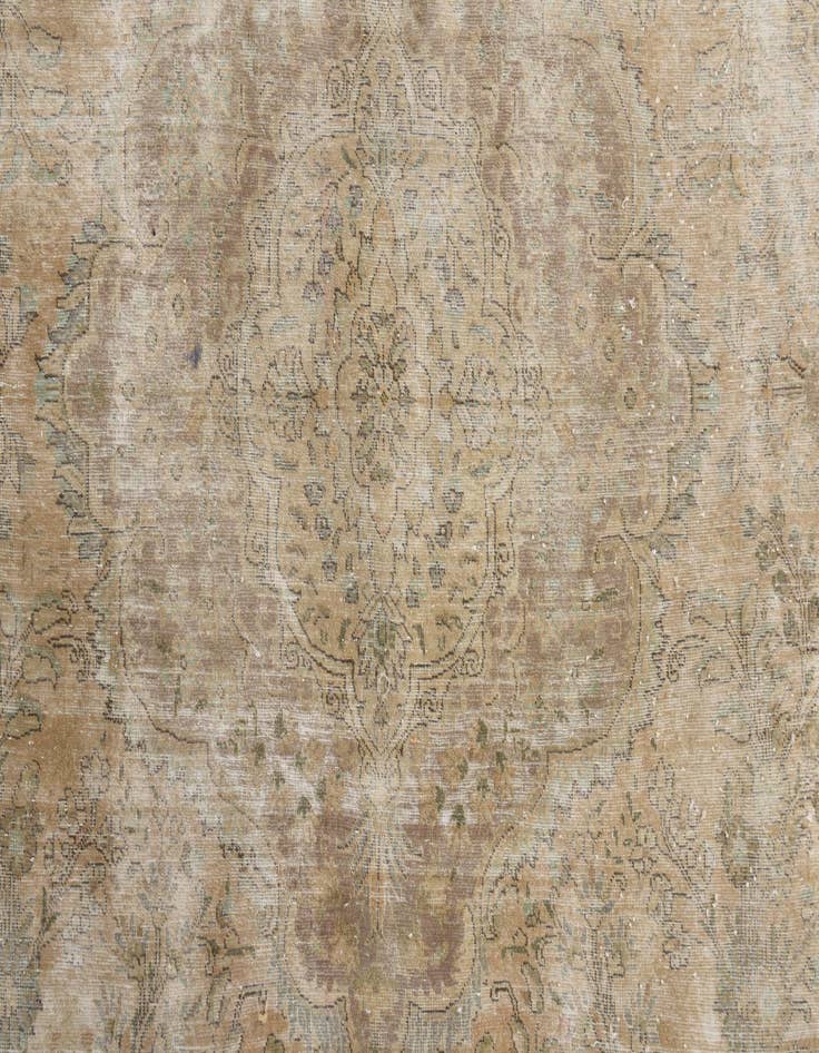 Detail image of 9' 7 x 12' 6  Hand Knotted Ultra Vintage Persian Wool Rug