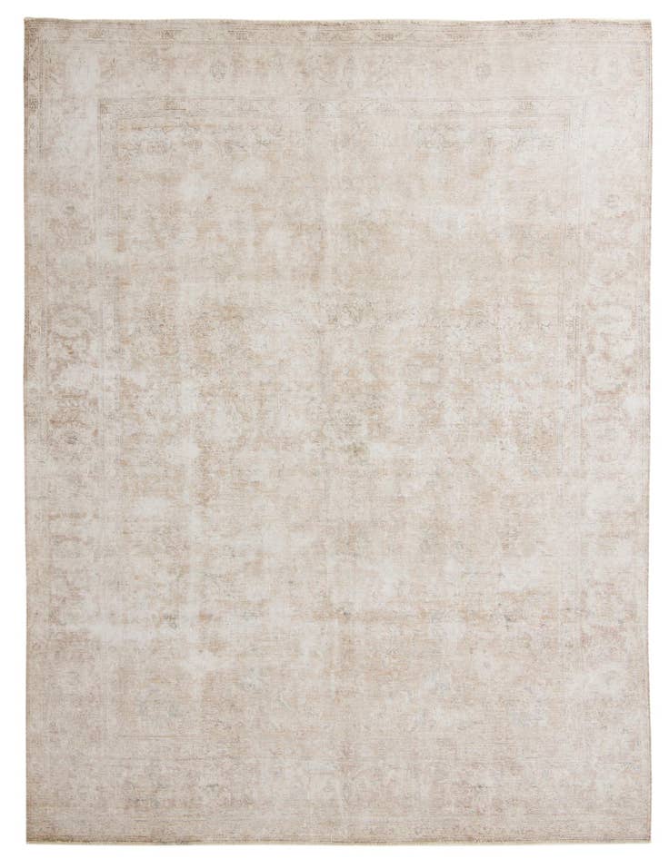 Detail image of 9' 6 x 12' 8 Hand Knotted Ultra Vintage Persian Wool Rug
