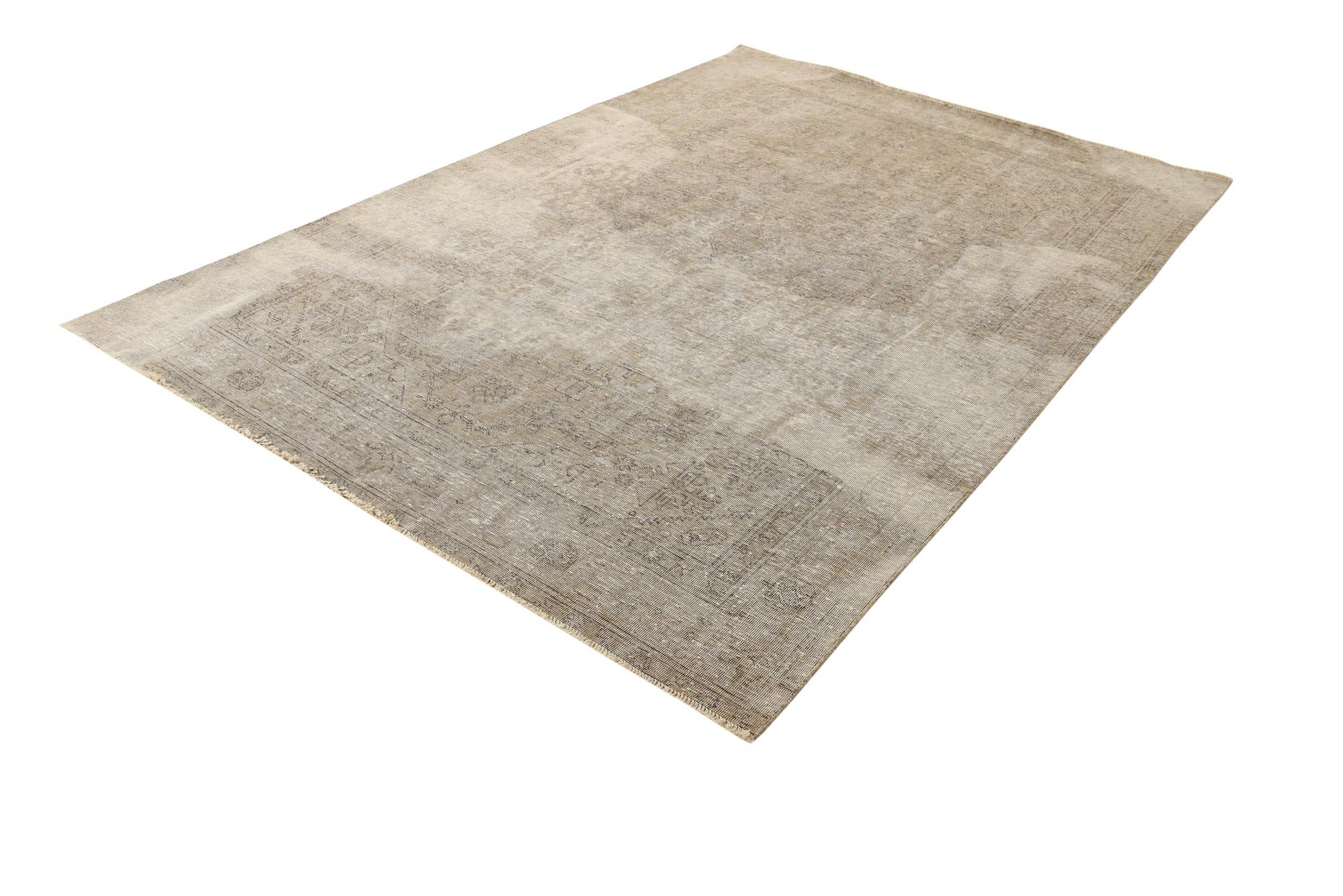 6' 5 x 9' 5 Hand Knotted Ultra Vintage Persian Wool Rug