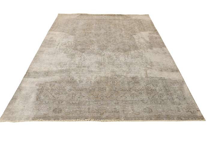 6' 5 x 9' 5 Hand Knotted Ultra Vintage Persian Wool Rug