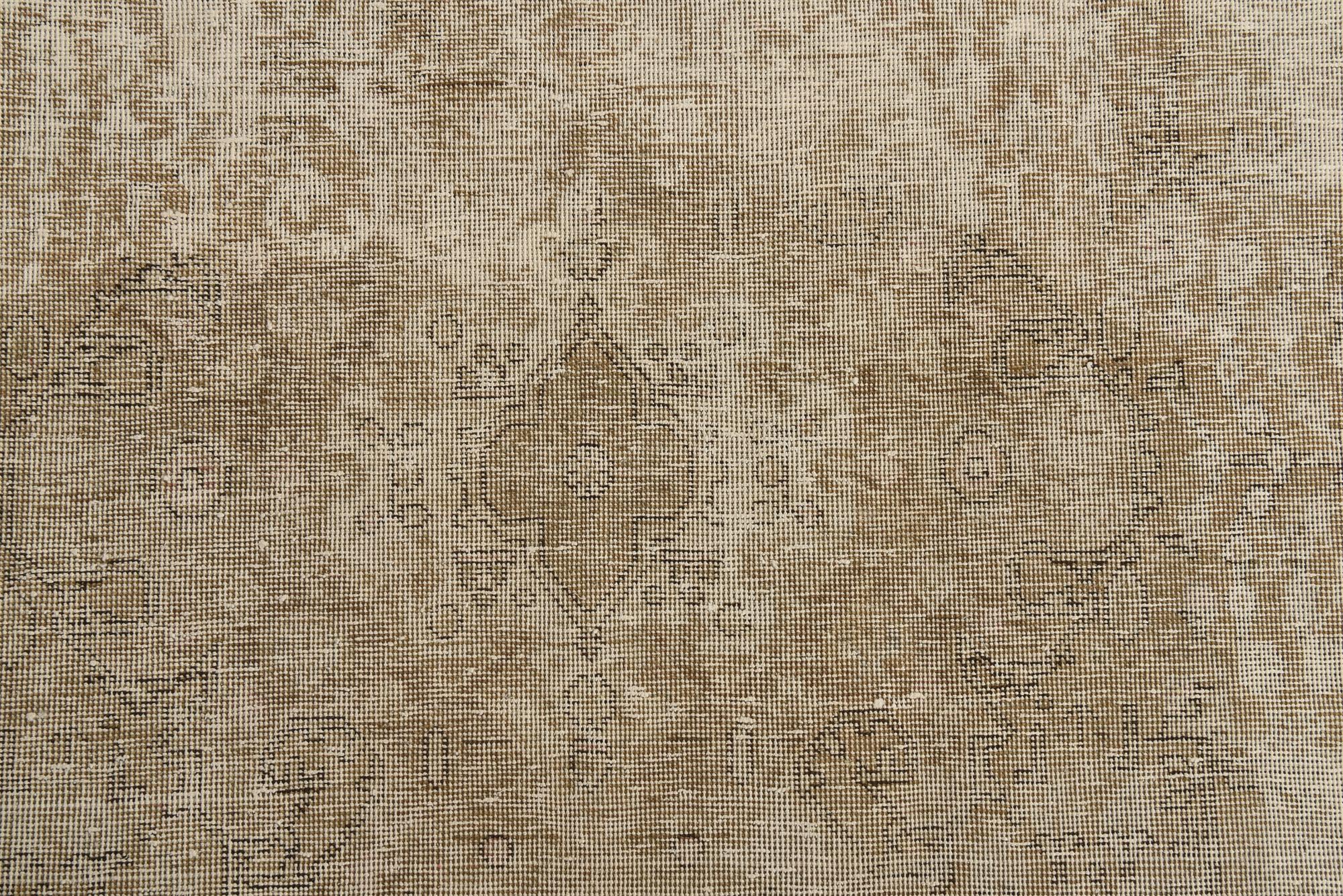 6' 5 x 9' 5 Hand Knotted Ultra Vintage Persian Wool Rug