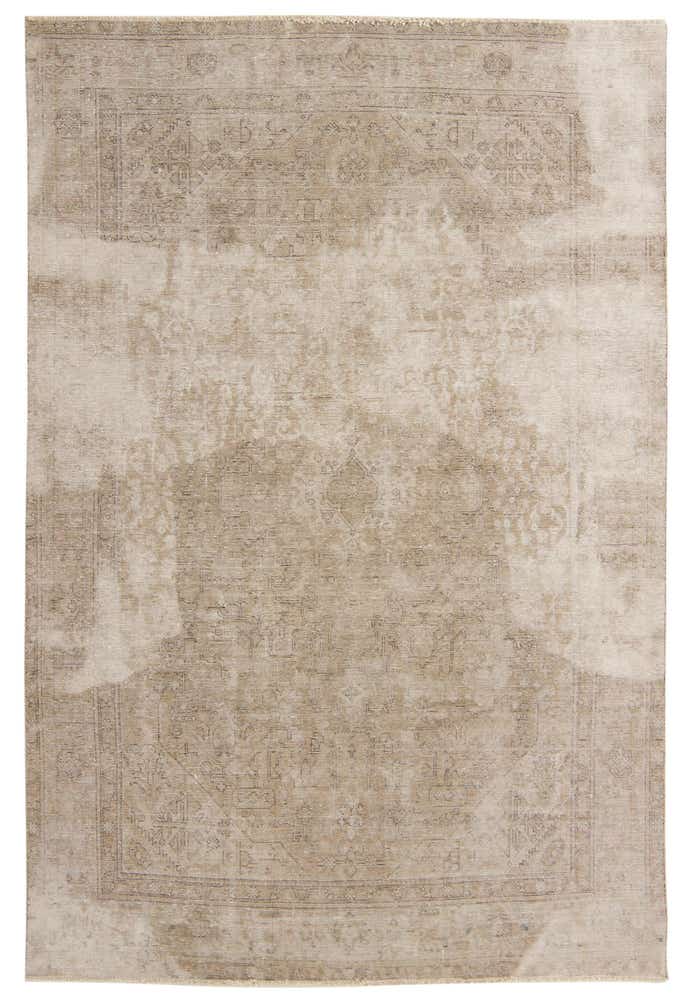 6' 5 x 9' 5 Hand Knotted Ultra Vintage Persian Wool Rug