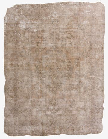 9' 4 x 12' 3 Hand Knotted Ultra Vintage Persian Wool Rug