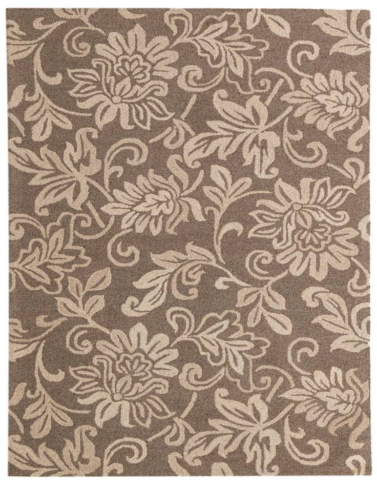 Detail image of 5' 1 x 8' 1 Agra Wool Rug