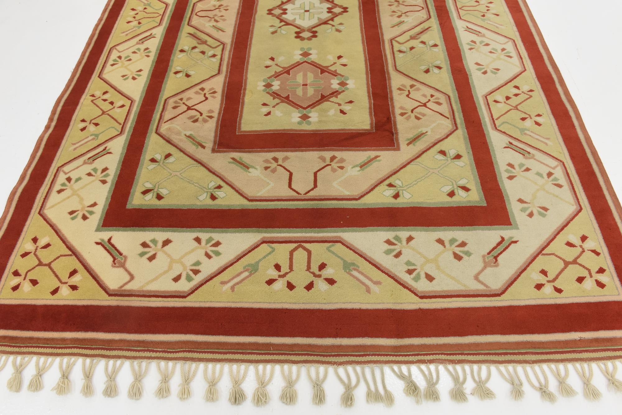 7' 2 x 10' 9 Hand Knotted Anatolian Oriental Wool Rug