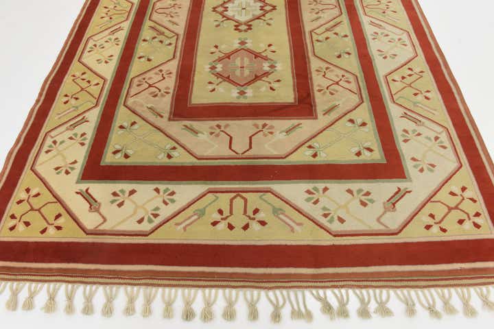 7' 2 x 10' 9 Hand Knotted Anatolian Oriental Wool Rug