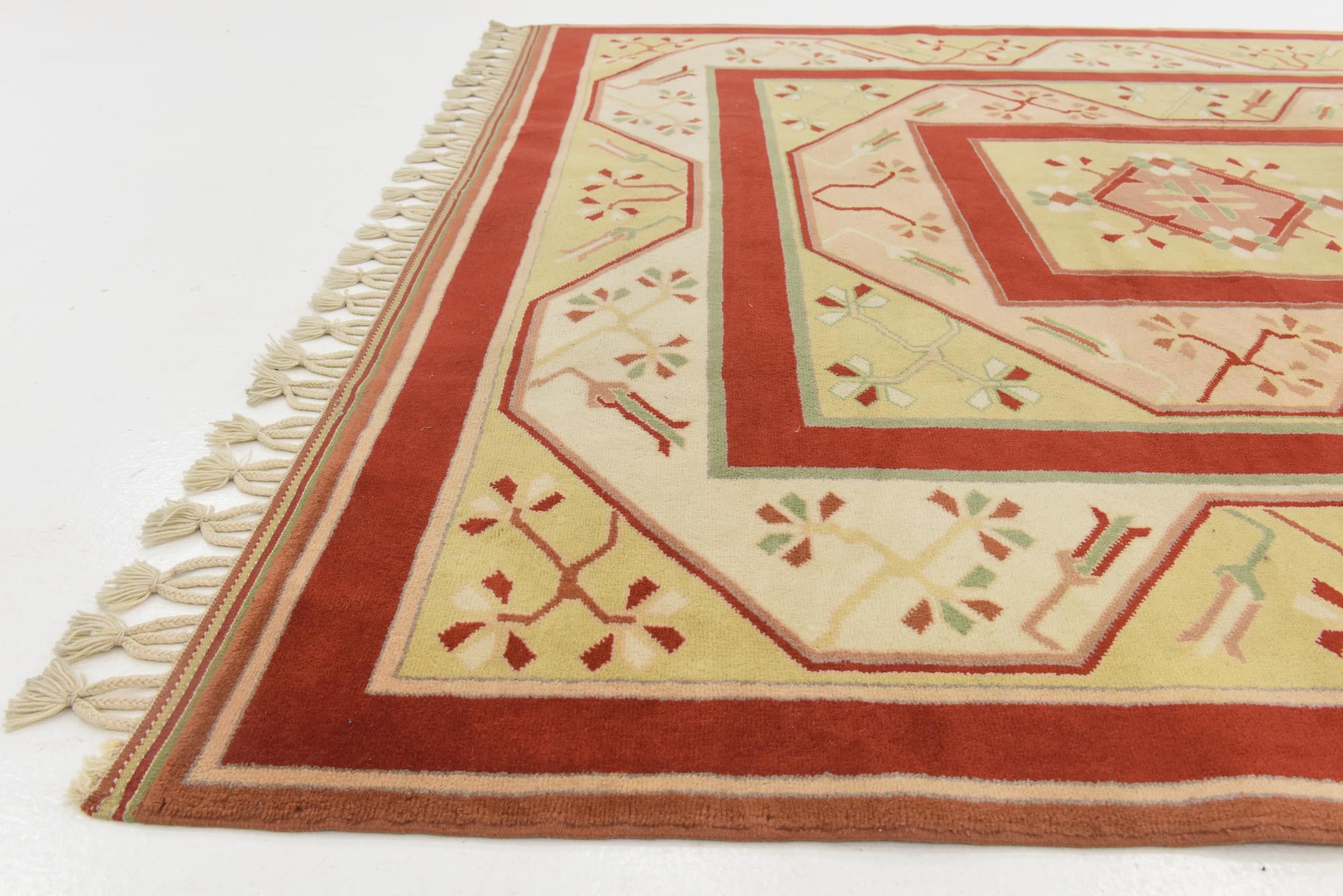 7' 2 x 10' 9 Hand Knotted Anatolian Oriental Wool Rug