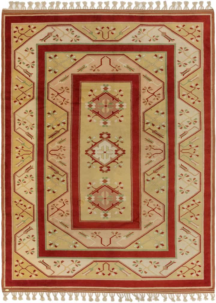 7' 2 x 10' 9 Hand Knotted Anatolian Oriental Wool Rug