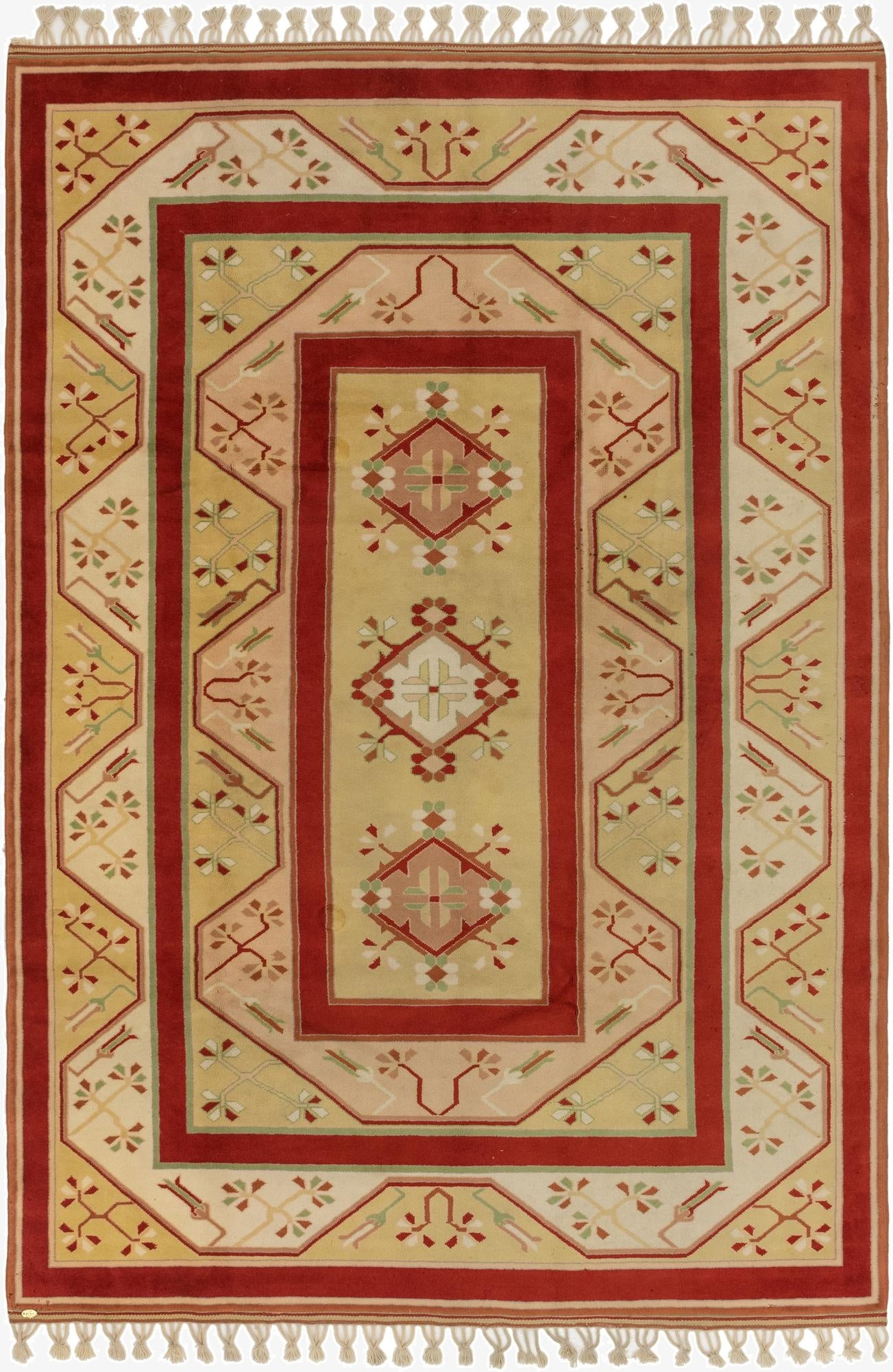 7' 2 x 10' 9  Hand Knotted Anatolian Oriental Wool Rug