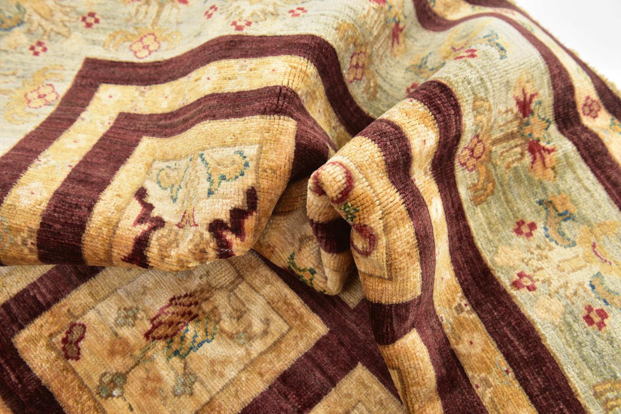 5' 9 x 8' Hand Knotted Ariana Ziegler Rug