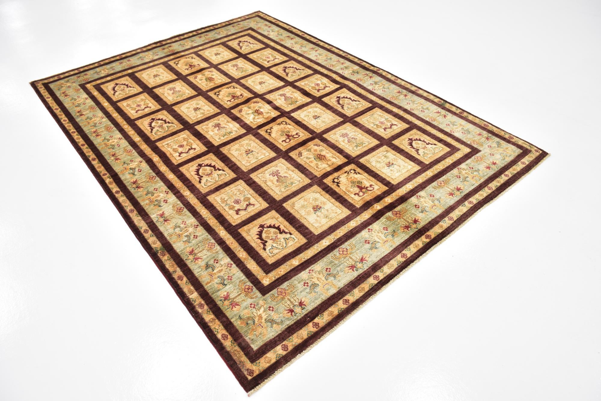 5' 9 x 8' Hand Knotted Ariana Ziegler Rug