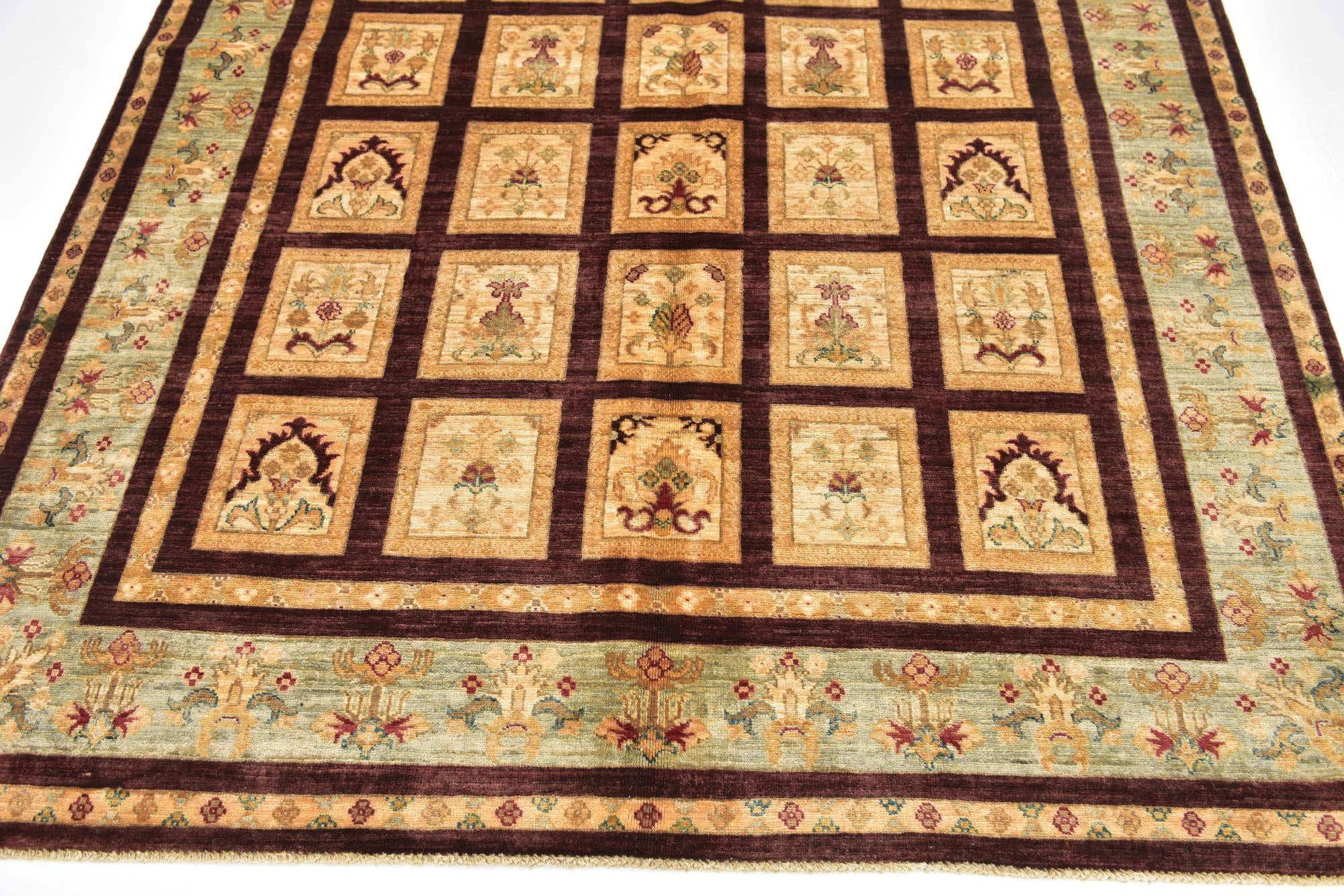 5' 9 x 8' Hand Knotted Ariana Ziegler Rug