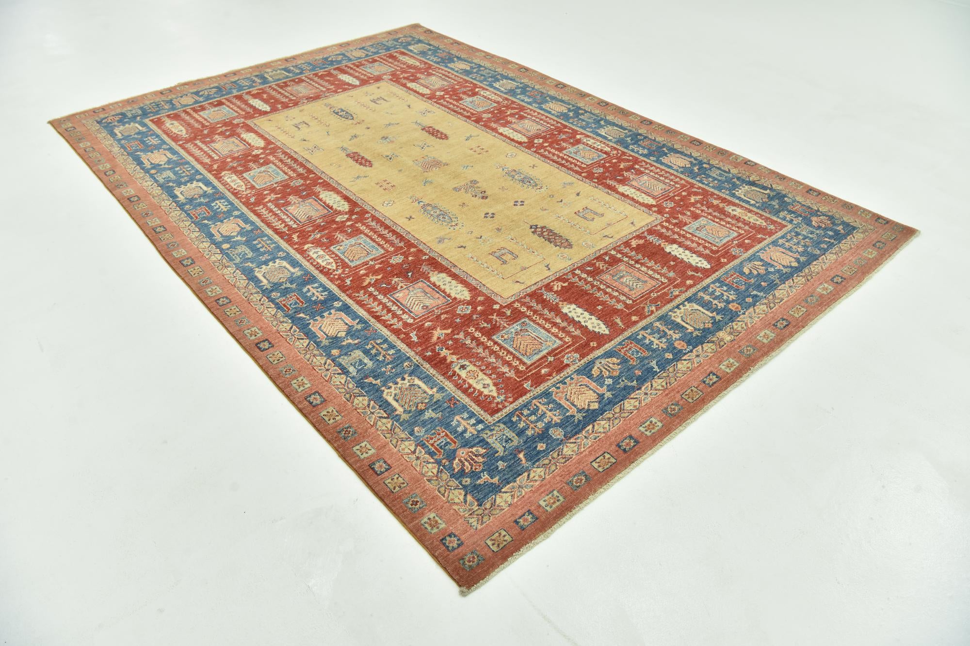 6' 6 x 9' 6 Hand Knotted Ariana Ziegler Rug