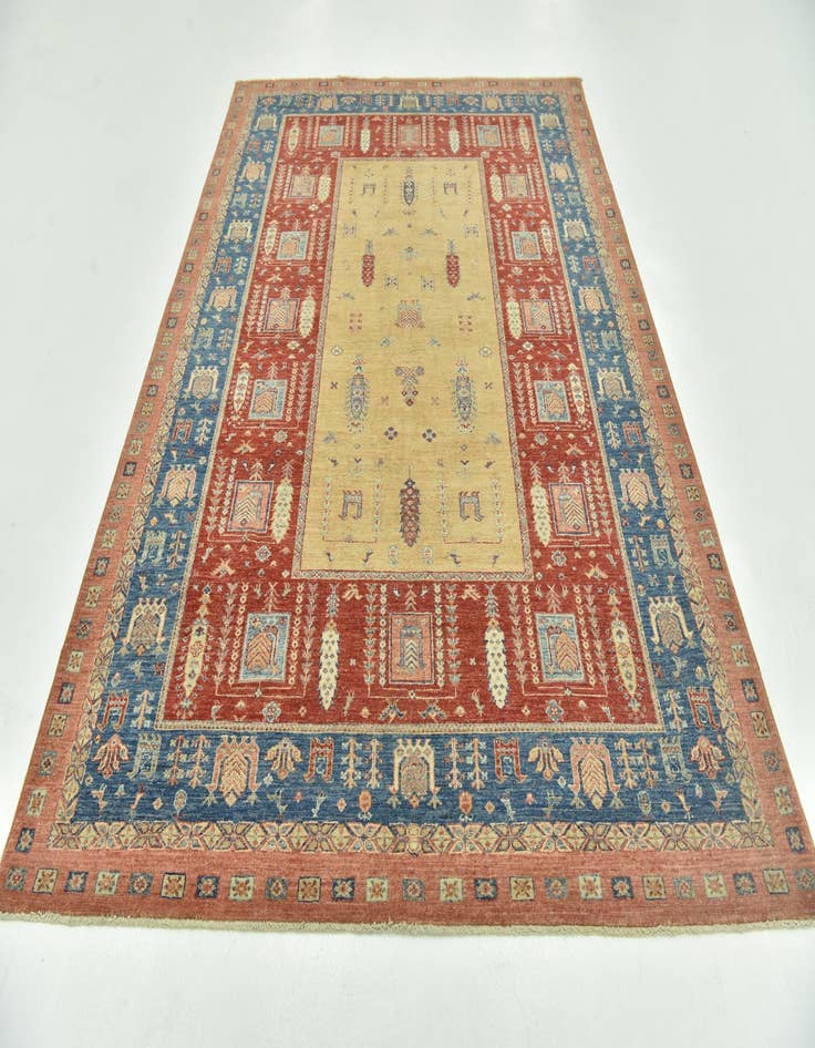 Detail image of 6' 6 x 9' 6  Hand Knotted Ariana Ziegler Rug