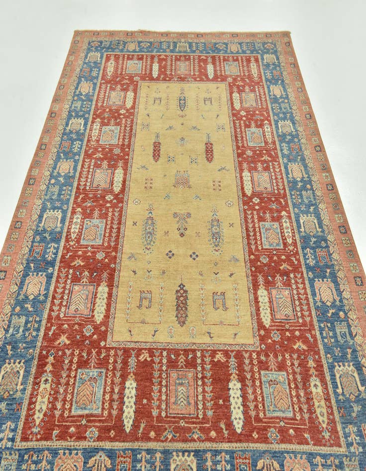 Detail image of 6' 6 x 9' 6  Hand Knotted Ariana Ziegler Rug