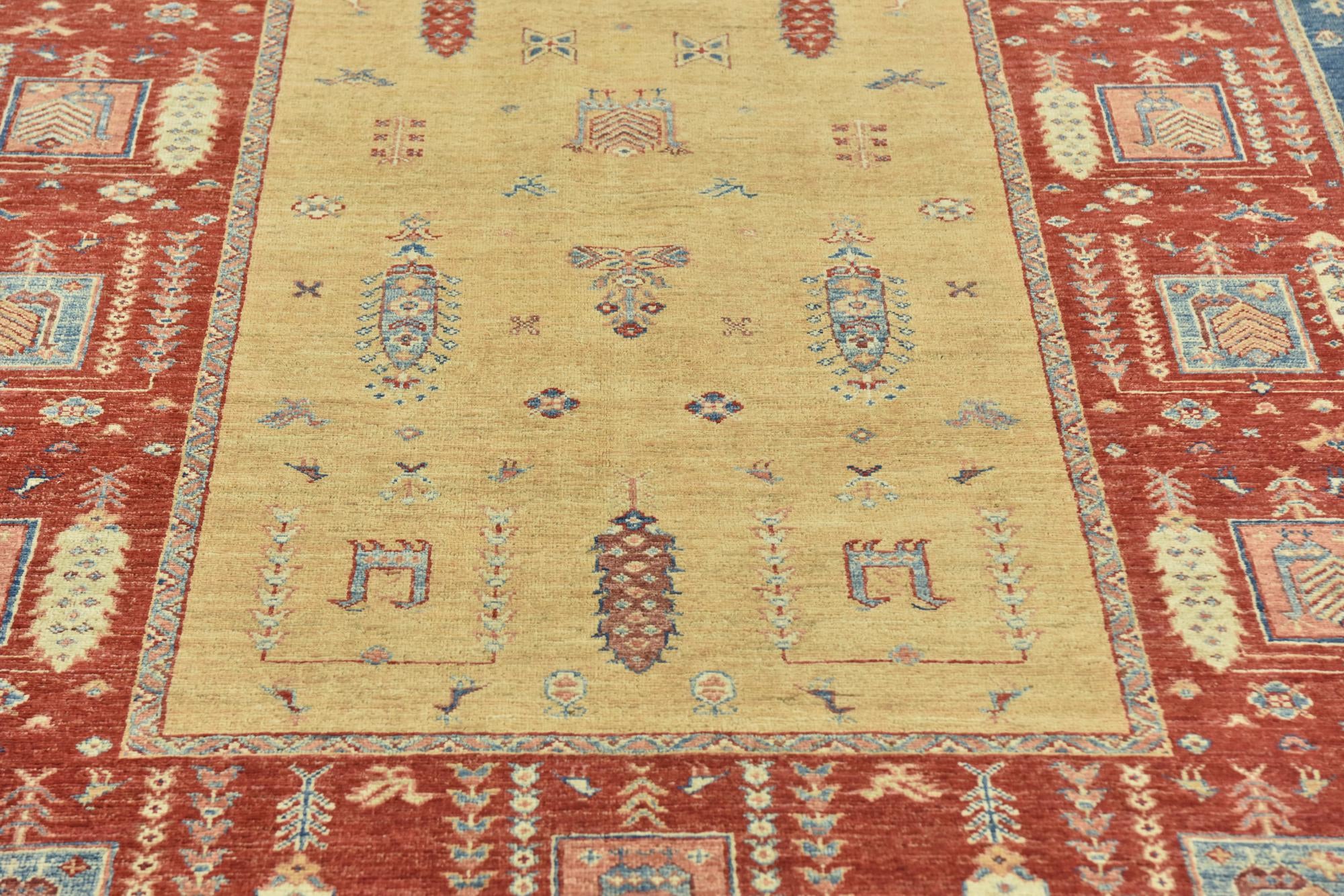 6' 6 x 9' 6 Hand Knotted Ariana Ziegler Rug