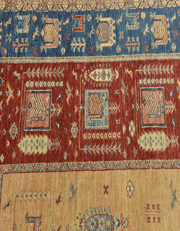 Detail image of 6' 6 x 9' 6  Hand Knotted Ariana Ziegler Rug