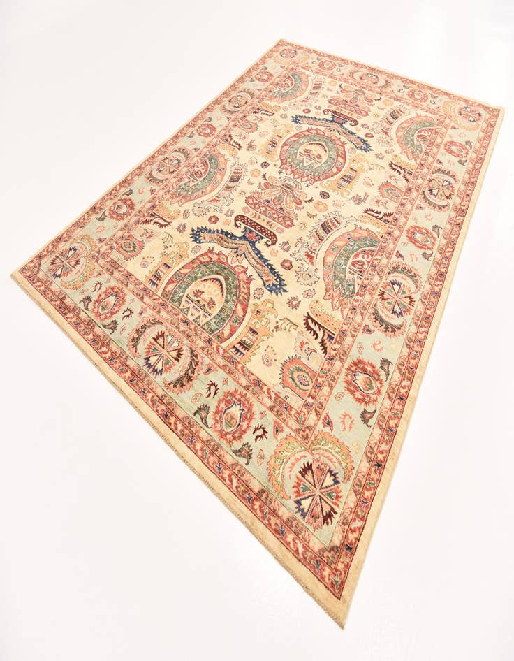 Detail image of 6' 8 x 9' 7 Hand Knotted Ariana Ziegler Rug