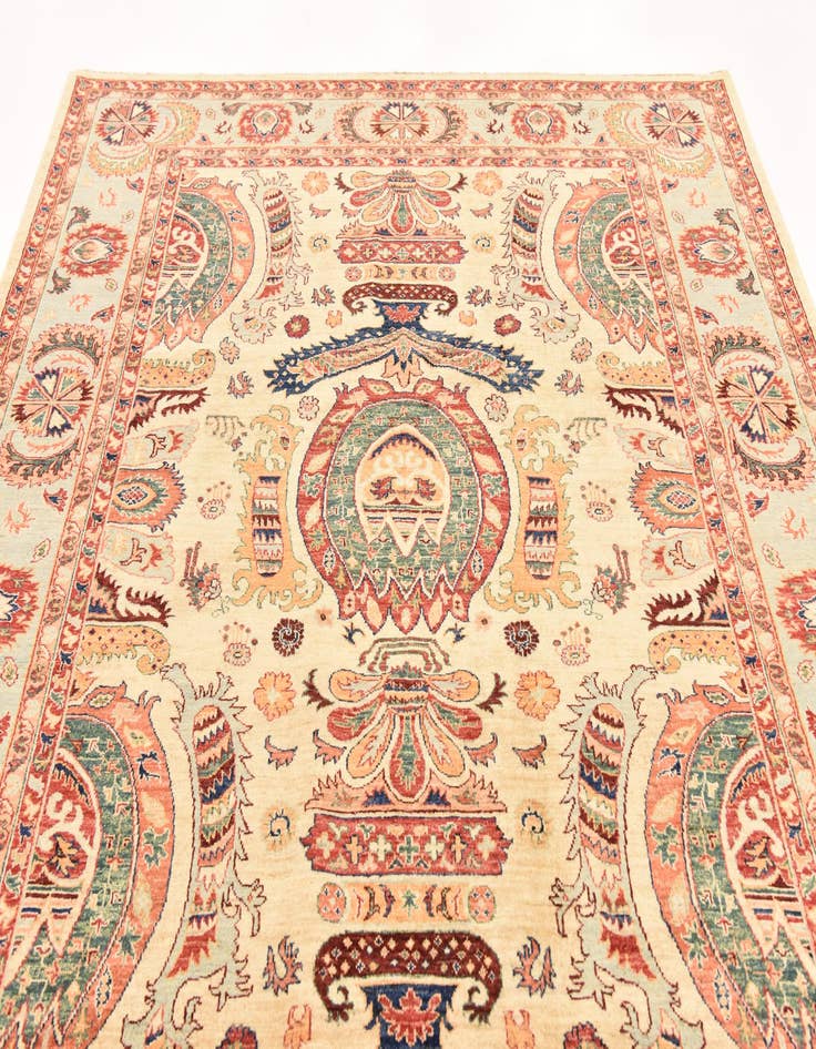 Detail image of 6' 8 x 9' 7  Hand Knotted Ariana Ziegler Rug