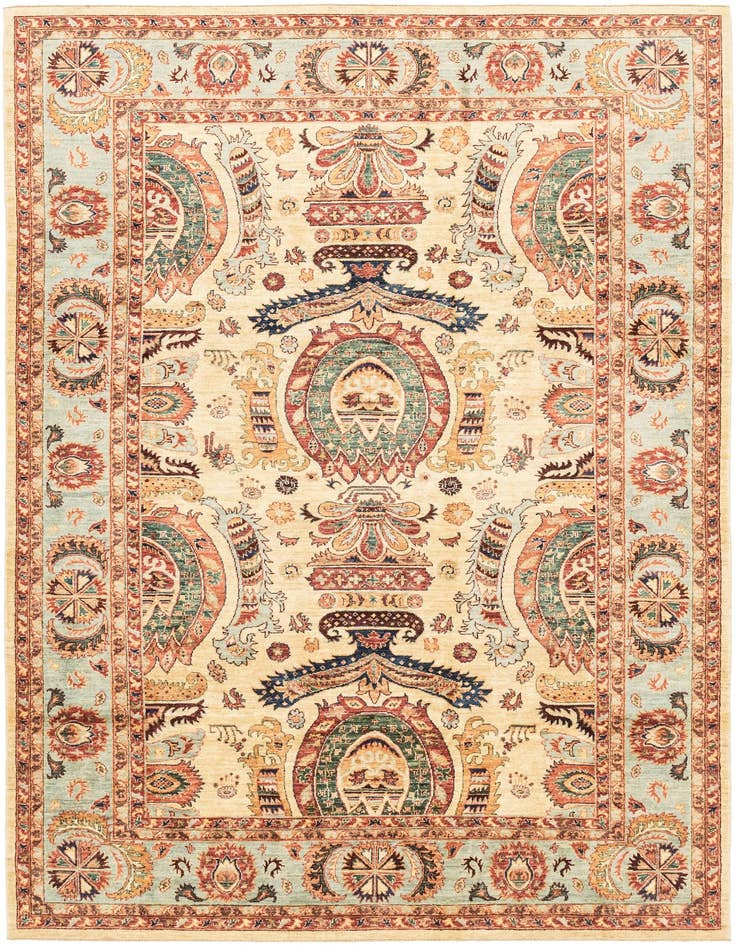 Detail image of 6' 8 x 9' 7 Hand Knotted Ariana Ziegler Rug