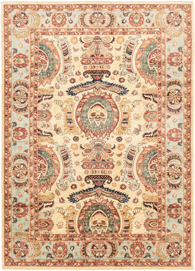 Detail image of 6' 8 x 9' 7 Hand Knotted Ariana Ziegler Rug