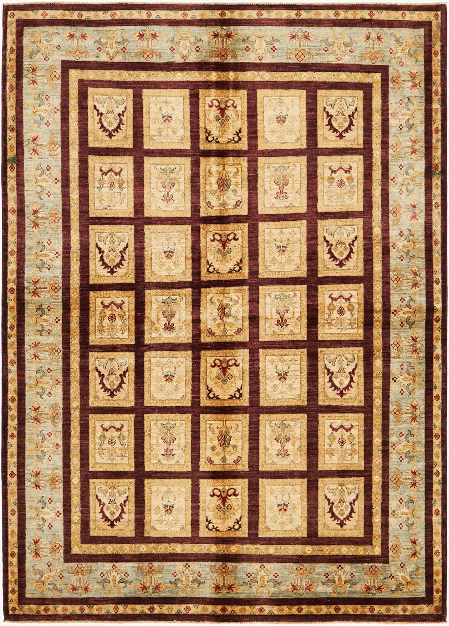 5' 9 x 8'  Hand Knotted Ariana Ziegler Rug