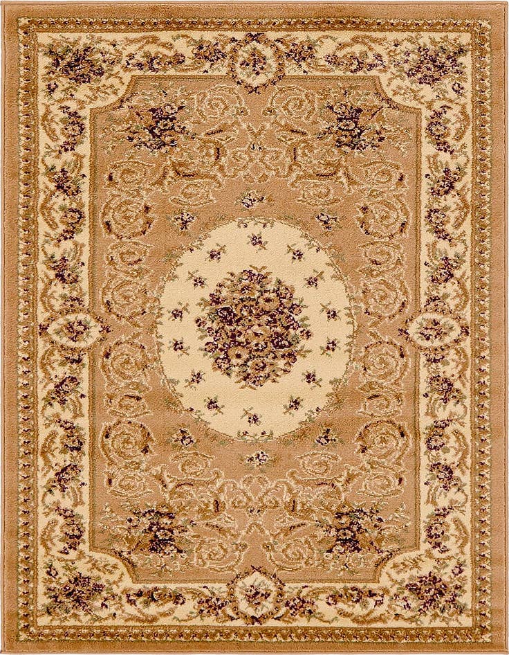 Detail image of 3' 3 x 5' 3 Classic Aubusson Rug