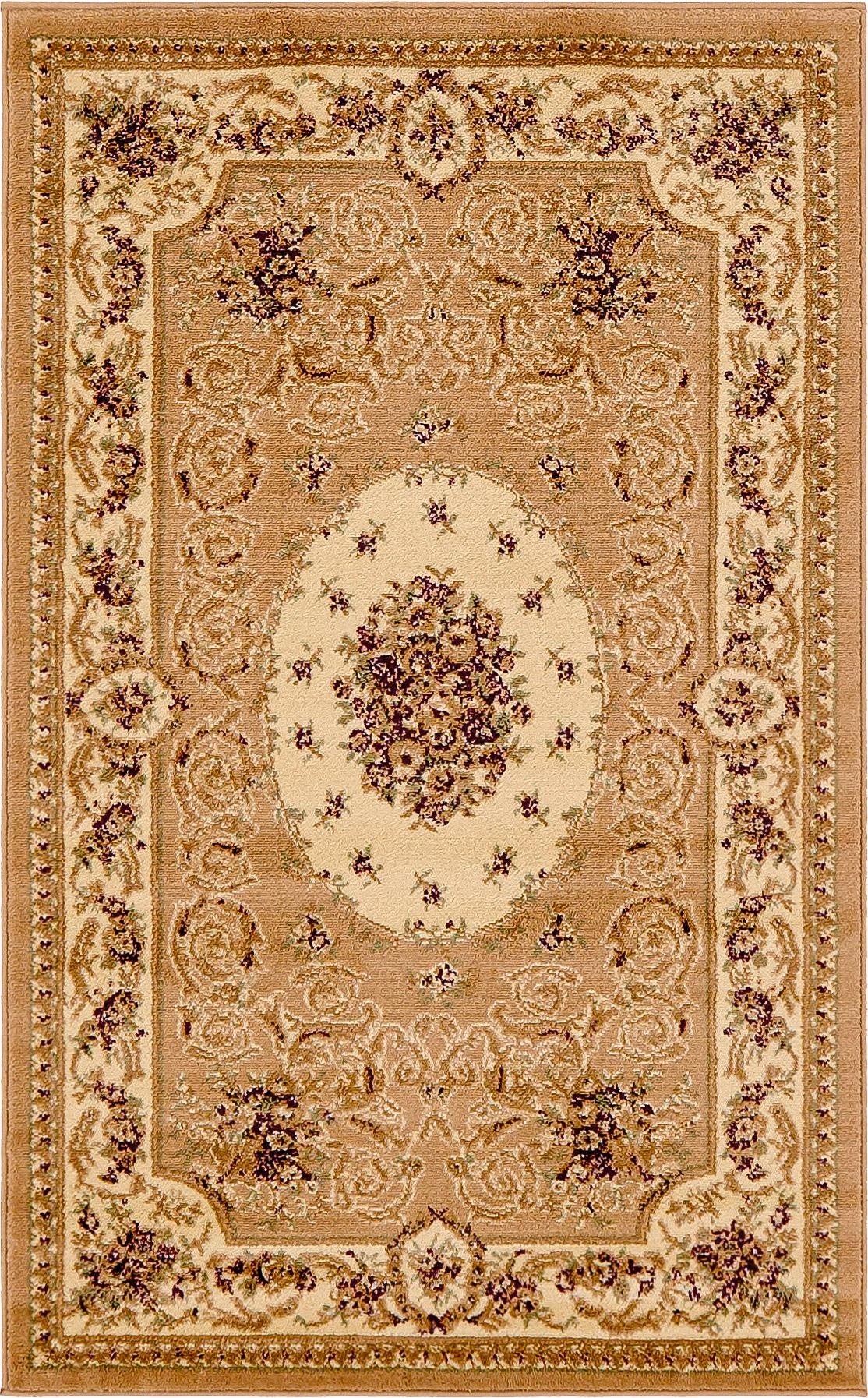 3' 3 x 5' 3 Classic Aubusson Rug