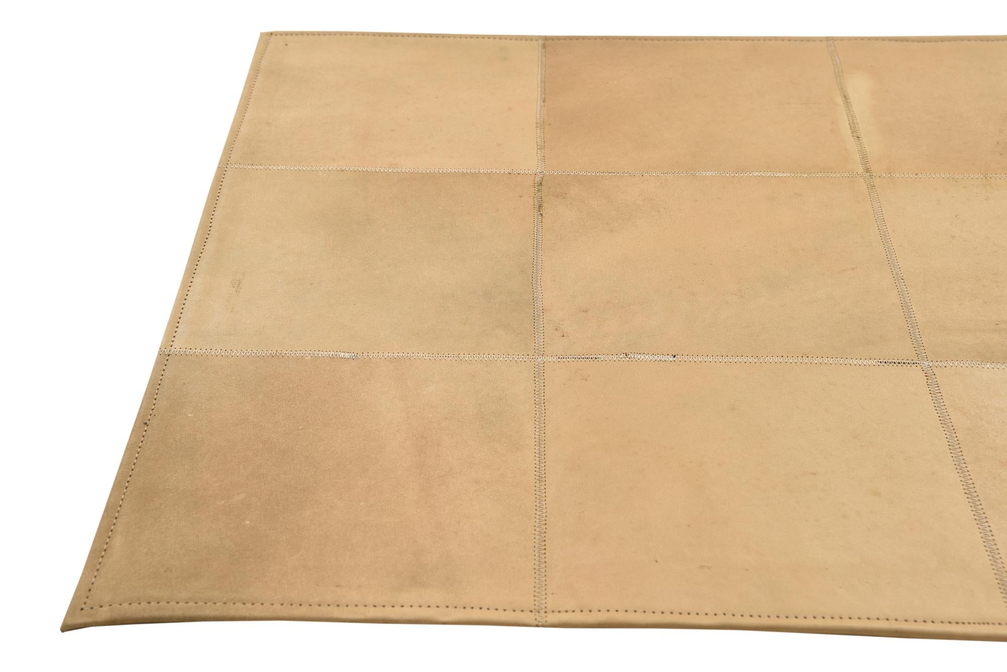 2' 1 x 3' 1 Cowhide Leather Rug