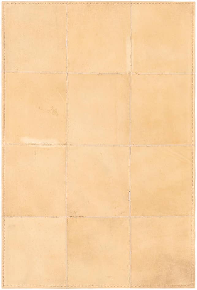 Detail image of 2' 1 x 3' 1 Cowhide Leather Rug