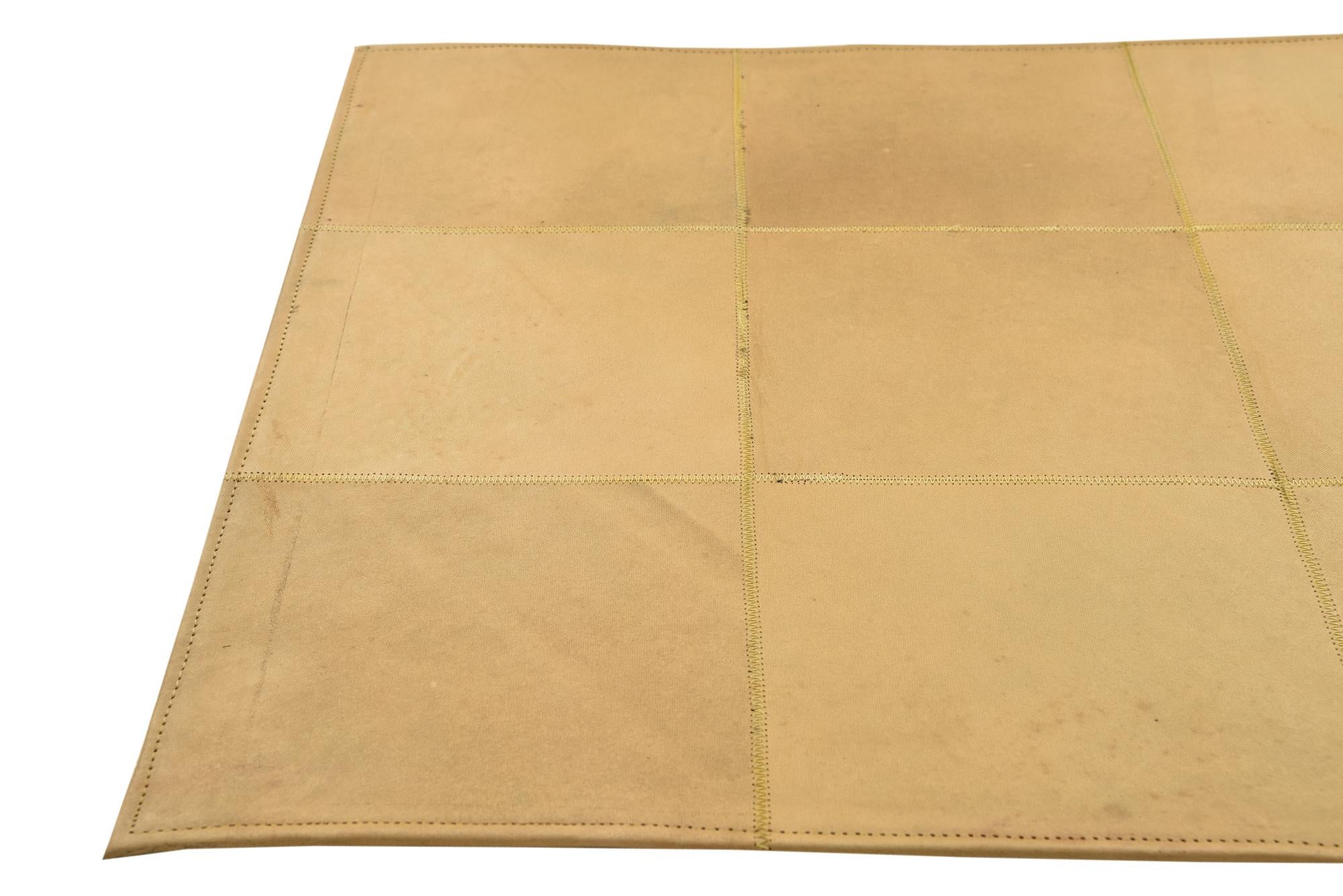 2' 1 x 3' 1 Cowhide Leather Rug