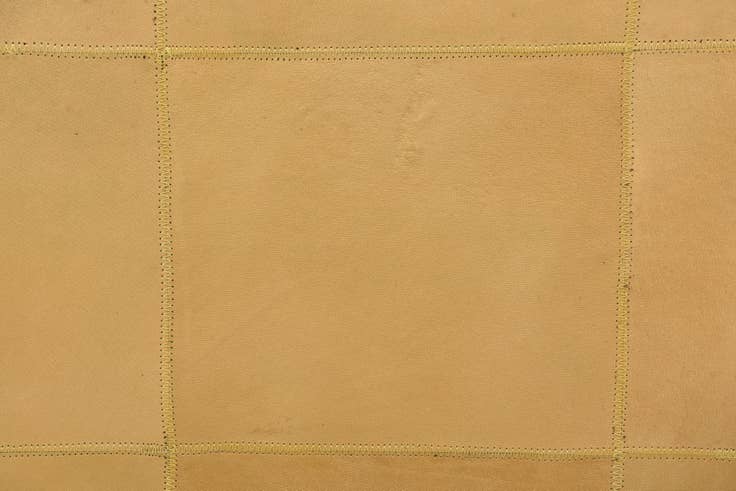 Detail image of 2' 1 x 3' 1 Cowhide Leather Rug