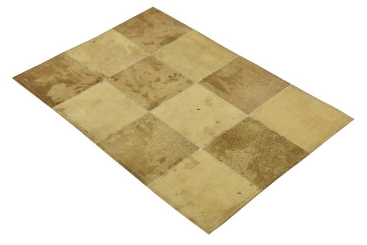 Detail image of 2' 1 x 3' 1 Cowhide Leather Rug