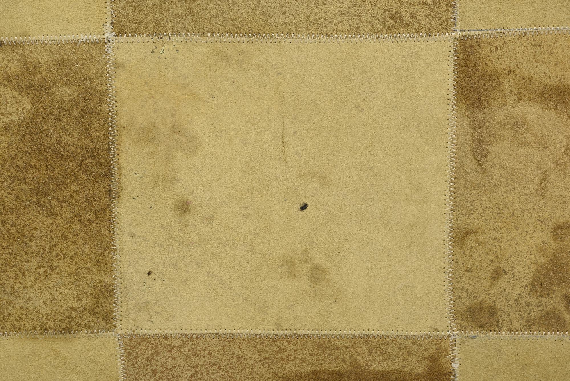 2' 1 x 3' 1 Cowhide Leather Rug